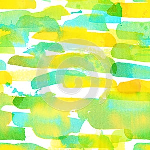 Watercolor stripes - colorful abstract seamless pattern