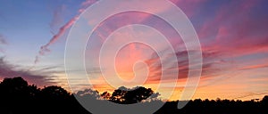 A watercolor sunset over Cape Cod