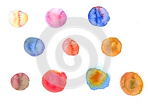 Watercolor texture with splodges