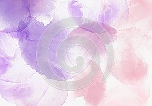 Watercolor textured background - pink and purple colors