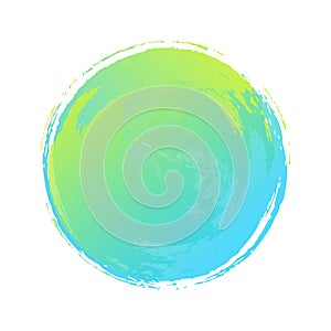 Watercolor vector texture green blue color