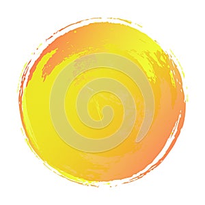 Watercolor vector texture yellow color