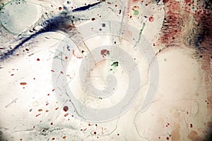 Watercolor vintage splashes and abstract background