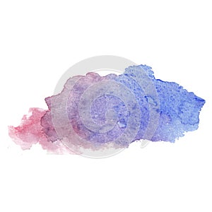 Watercolor violet splash, purple splash, watercolor, violent splashes, pink blue purple splash