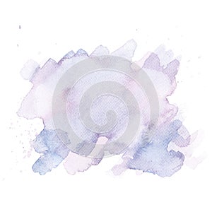 Watercolor washes, stain, strokes of blue, lilac paint. Illustration. isolated object from the WEDDING FLOWERS