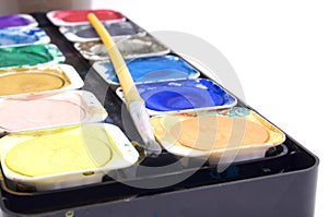 watercolor on white background