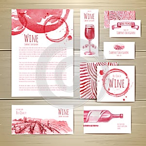Watercolor Wine concept design
