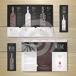 Watercolor Wine concept design. Corporate identity