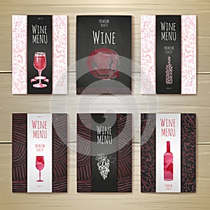 Watercolor Wine concept design. Corporate identity