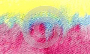Watercolor yellow pink and blue shades for background