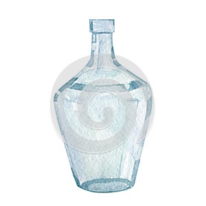 Watercolor Zero Waste durable and reusable items or products - glass vase.