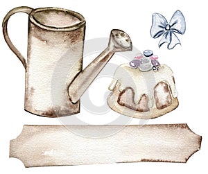 Watercolorvintage easter set