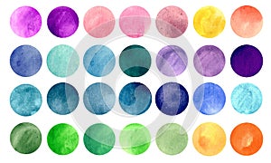 Watercolour circle textures