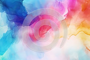 Watercolour colorful splash banner