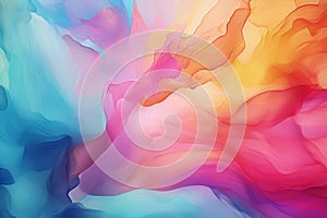 Watercolour colorful splash banner