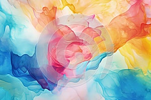 Watercolour colorful splash banner