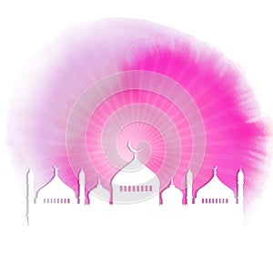 Watercolour Ramadan background