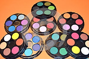 Watercolours on the table