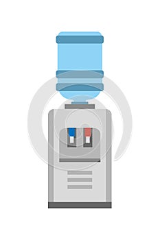 Watercooler Machine Poster Vector Illustration