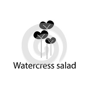 watercress salad illustration. Element of plant icon for mobile concept and web apps. Detailed watercress salad illustration can b