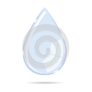 Waterdrop vector illustration icon