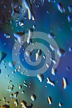 Waterdrops abstract colorful background - waterdrops