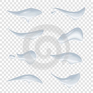 A waterdrops vector isolated on white background, Glass bubble drop condensation surface