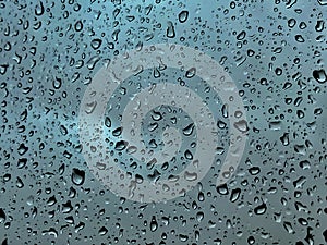 Waterdrops on a window.
