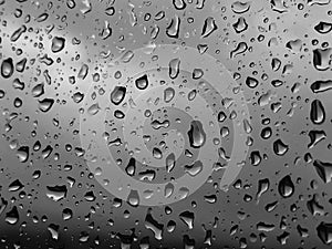 Waterdrops on a window.