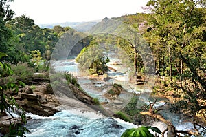 Waterfal Agua Azul Chiapas Mexico