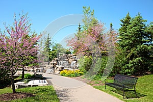 Waterfal in a Park