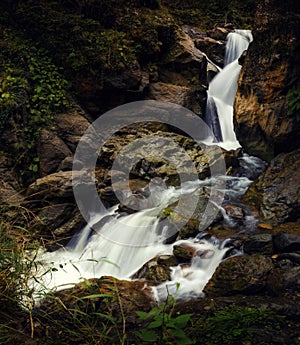 A waterfal in rhe Trabzom mountains, Turkey, Black sea region. photo