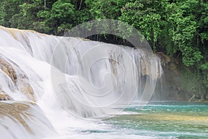 Waterfall Agua Azul Chiapas Mexico