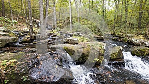 Waterfall along Collins Creek in Herber Springs Arkansas