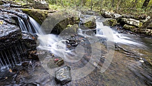 Waterfall along Collins Creek in Herber Springs Arkansas