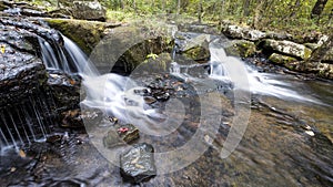 Waterfall along Collins Creek in Herber Springs Arkansas