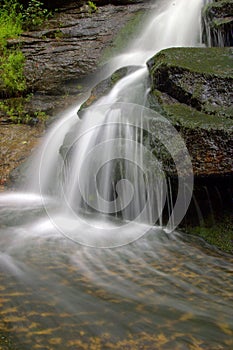 Waterfall in Appalachian mountains