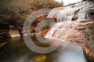 A waterfall in the Appalachians of western North Carolina