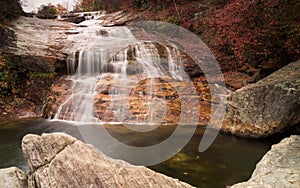 A waterfall in the Appalachians of western North Carolina