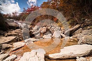 A waterfall in the Appalachians of western North Carolina