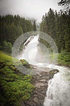 Waterfall in Austria nature.