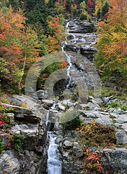 Waterfall In Autumn