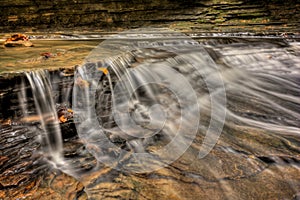 Waterfall In Autumn