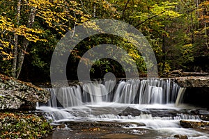 Waterfall in Autumn - Mash Fork Falls, Camp Creek State Park, West Virginia