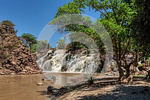 Waterfall in Awash National Park, Ethiopia photo
