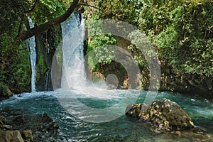 Waterfall in the Banias Nature Reserve photo