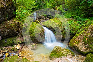 Waterfall in a Bavarian forest