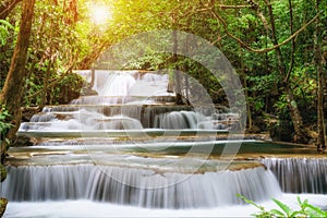 Waterfall beautiful thailand, Waterfall in Kanchanaburi Province