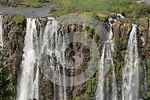 Waterfall belonging to the Iguazu Falls, Natural wonder of the world