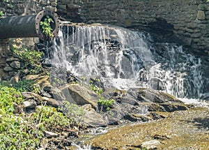 Waterfall below Dam in Annie Cannon Memorial Park
